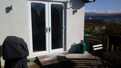 French doors to garden