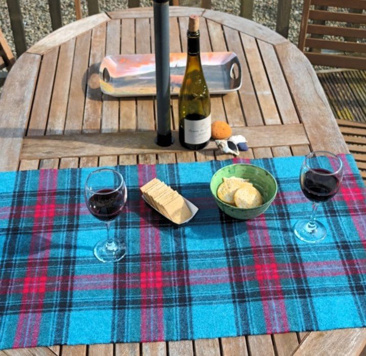 Garden seating area with table